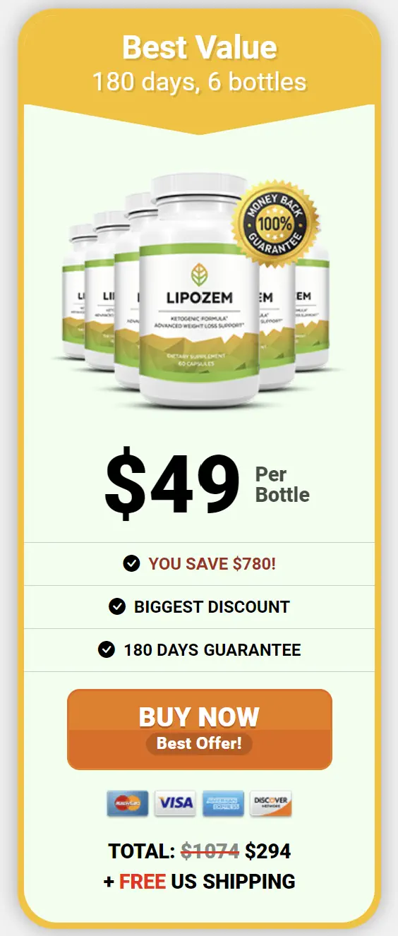 Buy lipozem 6 Bottle